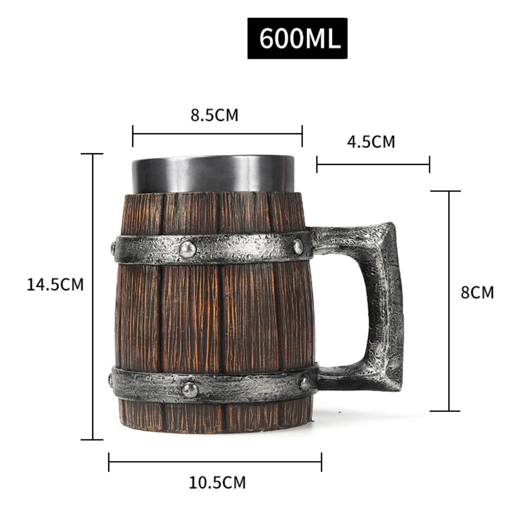 Caneca Térmica em Aço Inox Duplo Viking 600ml