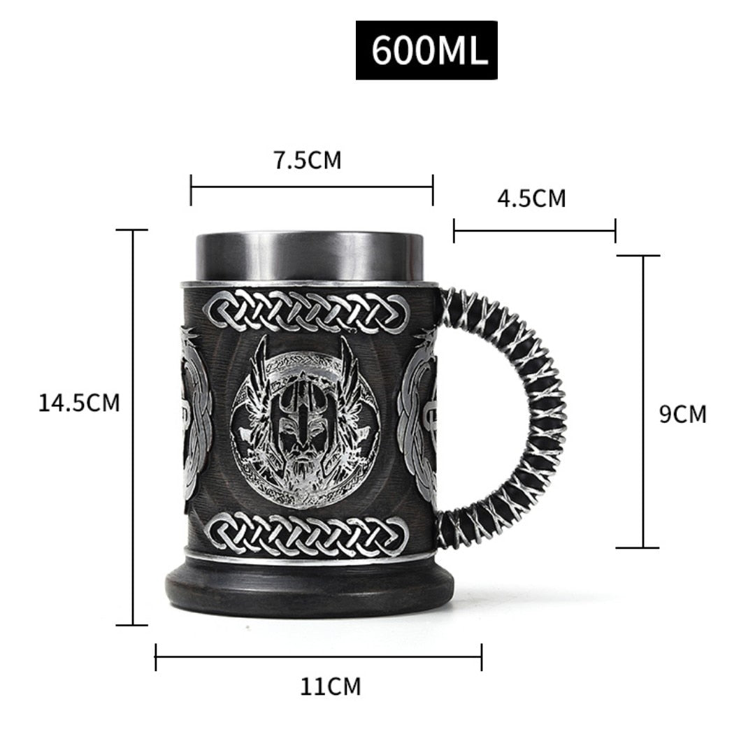 Caneca Térmica em Aço Inox Duplo Viking 600ml