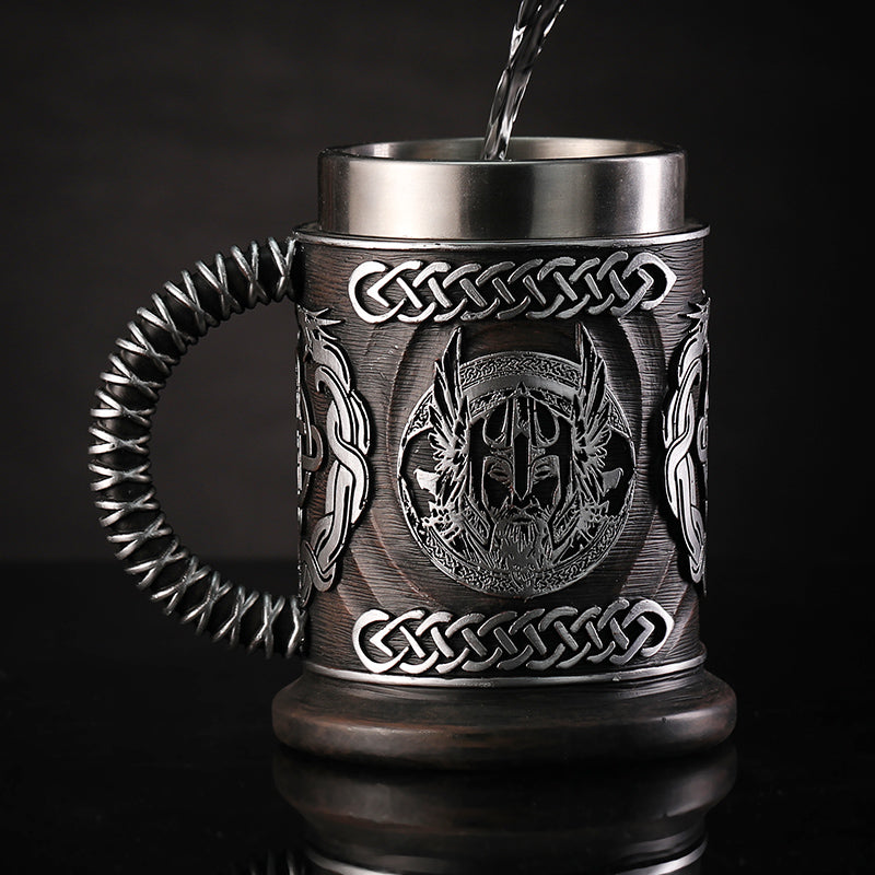 Caneca Térmica em Aço Inox Duplo Viking 600ml