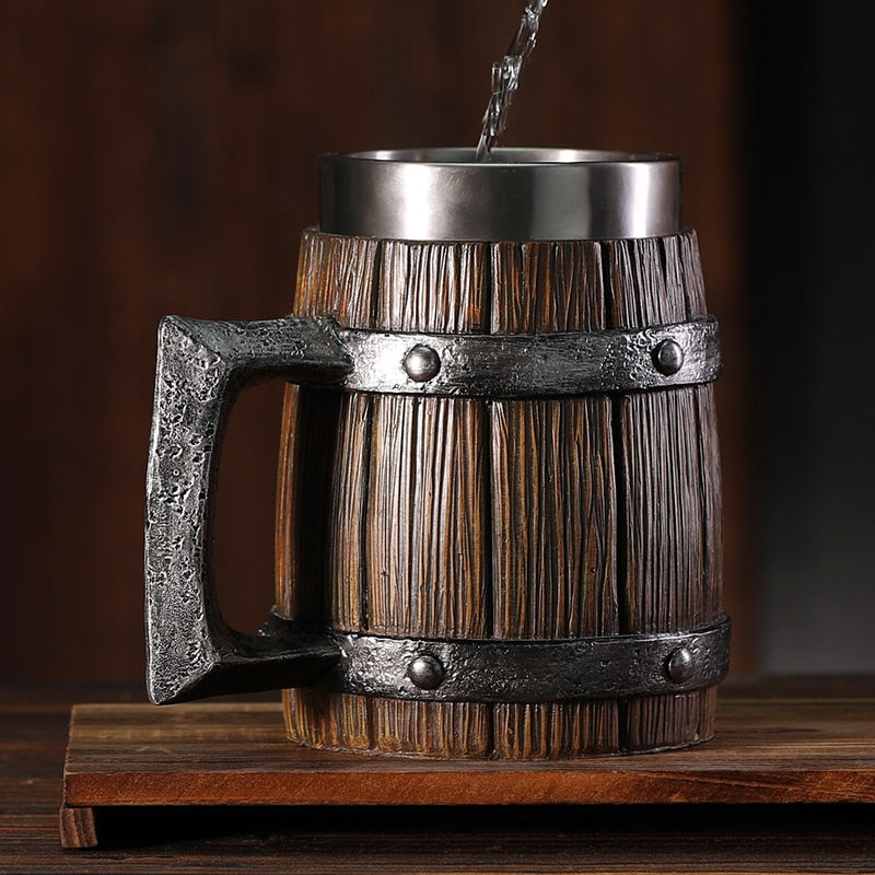 Caneca Viking em Aço Inox Duplo