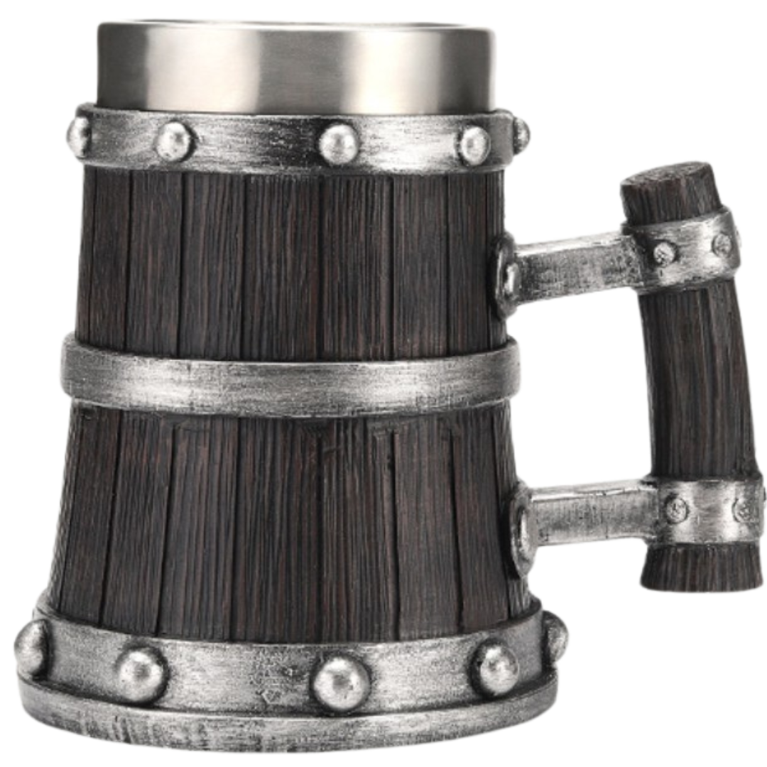 Caneca Viking em Aço Inox Duplo