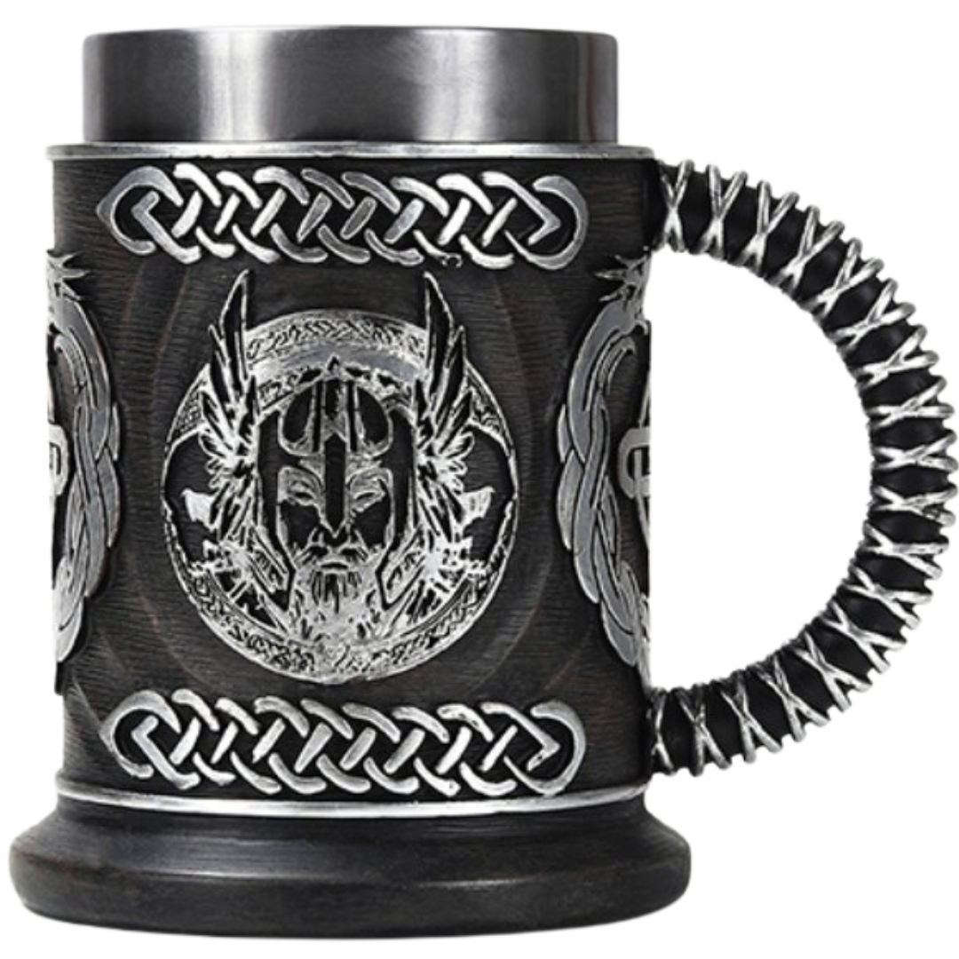 Caneca Viking em Aço Inox Duplo