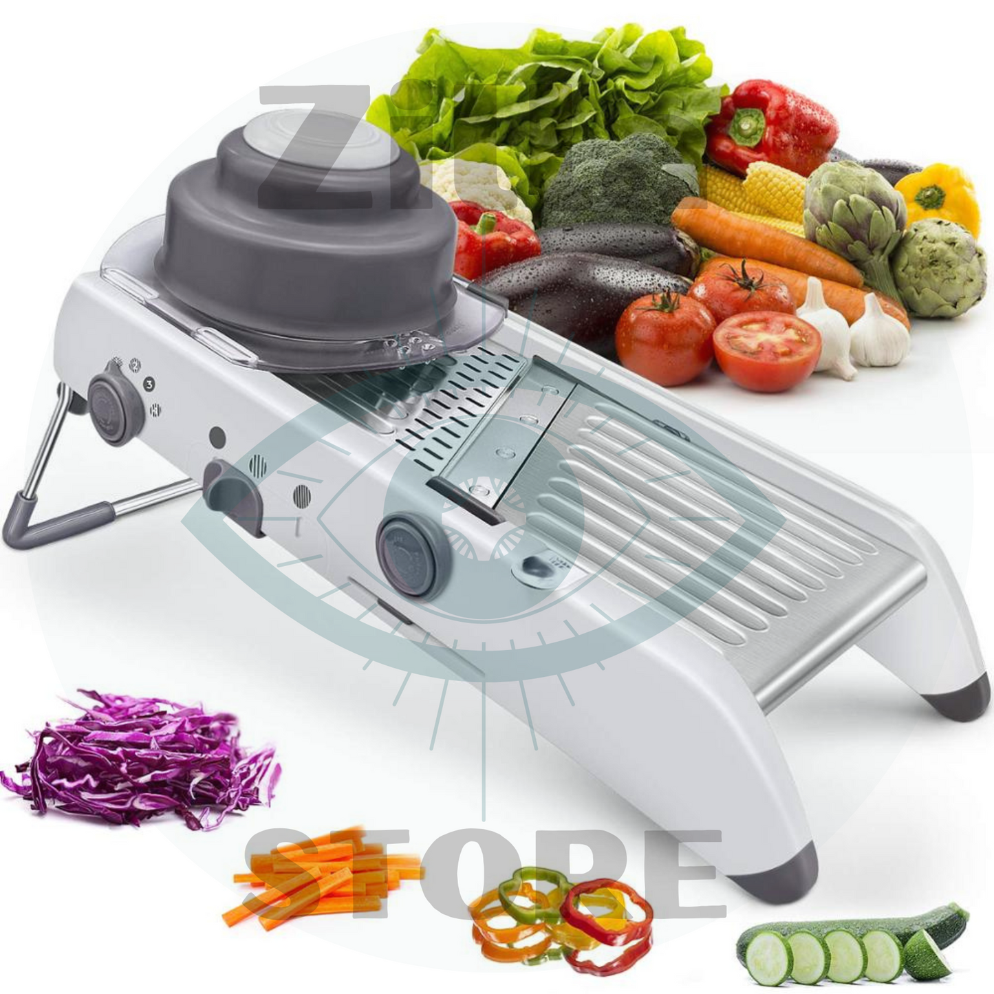 Mandolina de Aço Inox 18 Ajustes