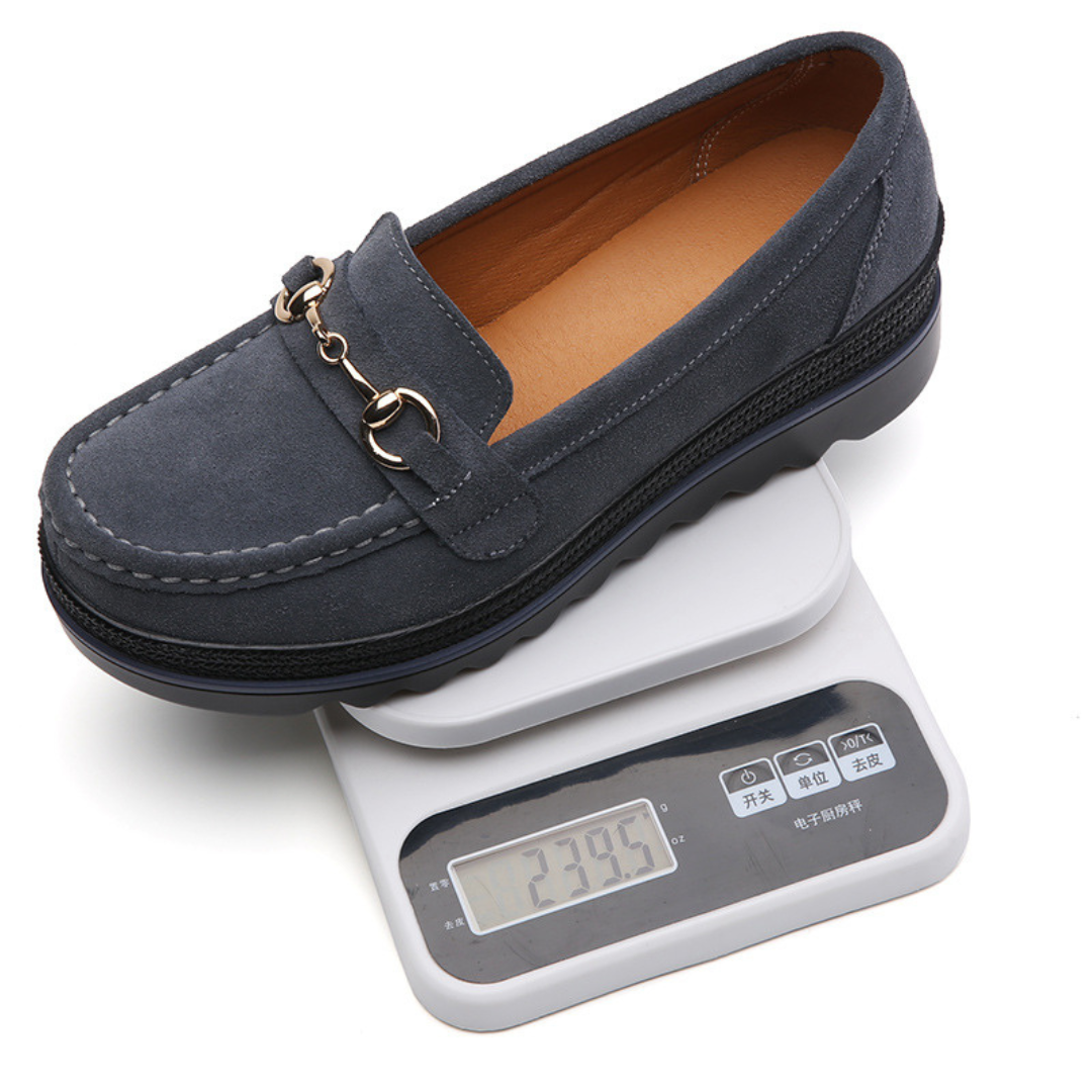 Mocassim Camurça de Plataforma Femininos