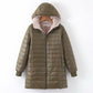 Parka Forrada com Capuz modelo Gomos