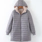 Parka Forrada com Capuz modelo Gomos