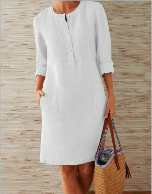 Vestido Outono Manga Longa