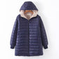 Parka Forrada com Capuz modelo Gomos