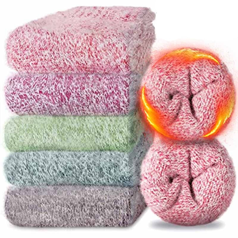 Meias Grossas de Inverno Merino 5 pares