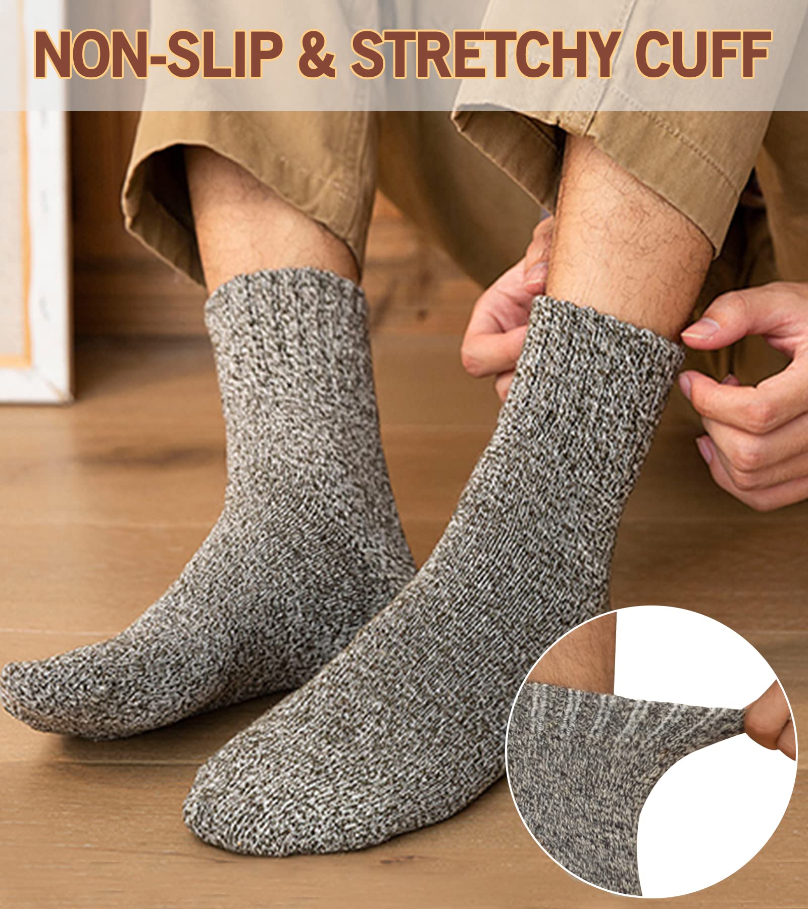 Meias Grossas de Inverno Merino 5 pares