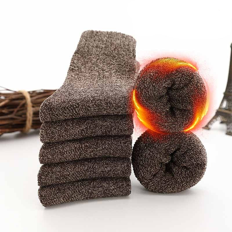 Meias Grossas de Inverno Merino 5 pares