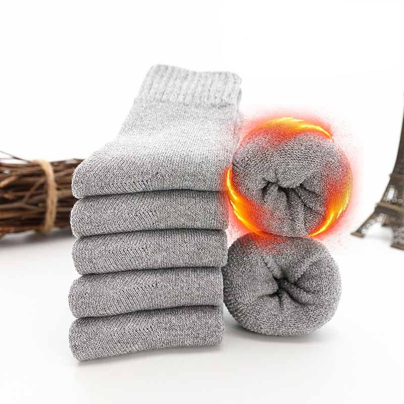 Meias Grossas de Inverno Merino 5 pares