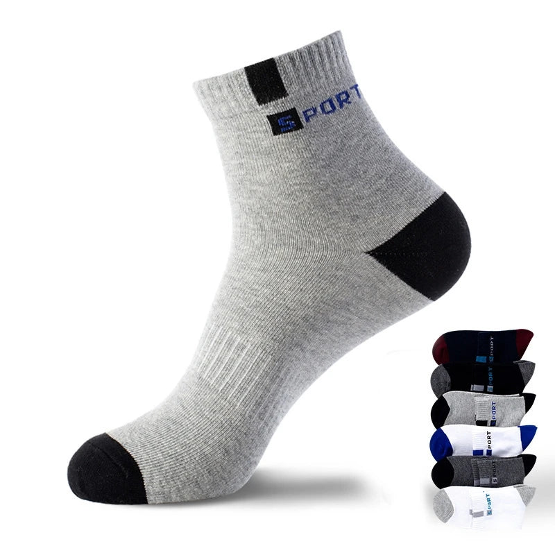 Meias Desportiva Algodão kit 5