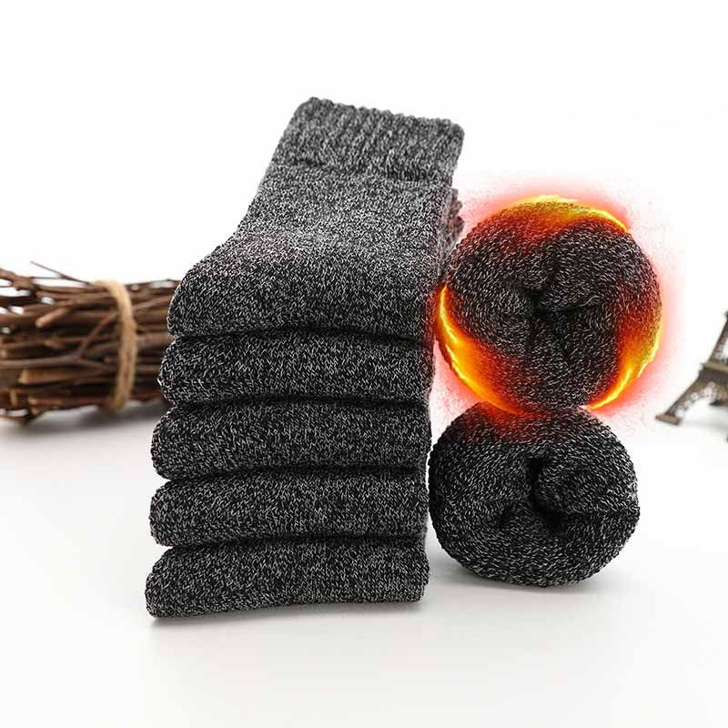 Meias Grossas de Inverno Merino 5 pares