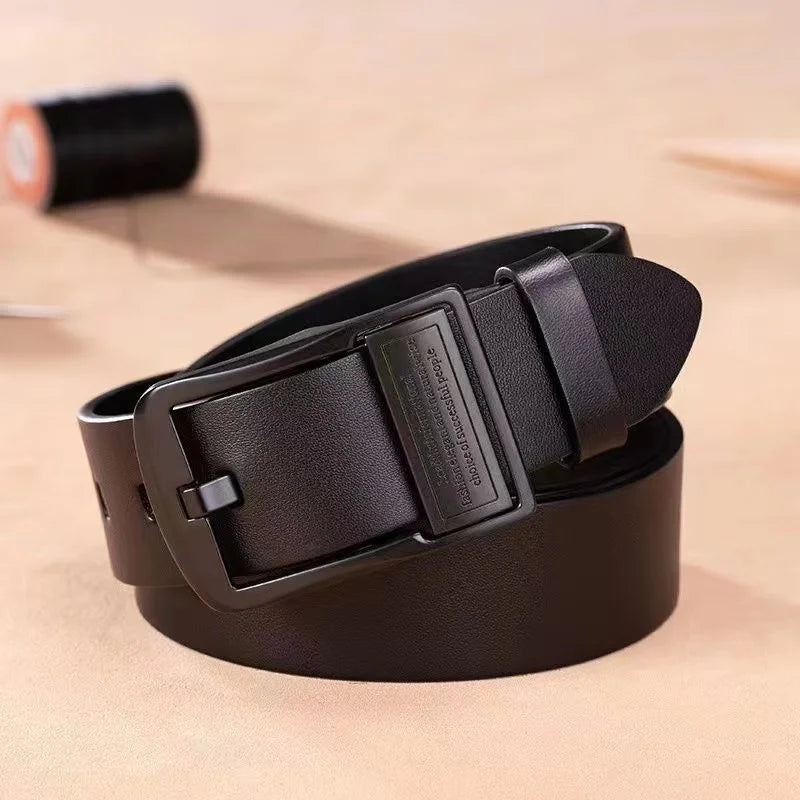 Cinto Masculino com Fivela Metálica – Preto ou Marrom