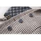 Blazer Feminino Quadriculado e Patch