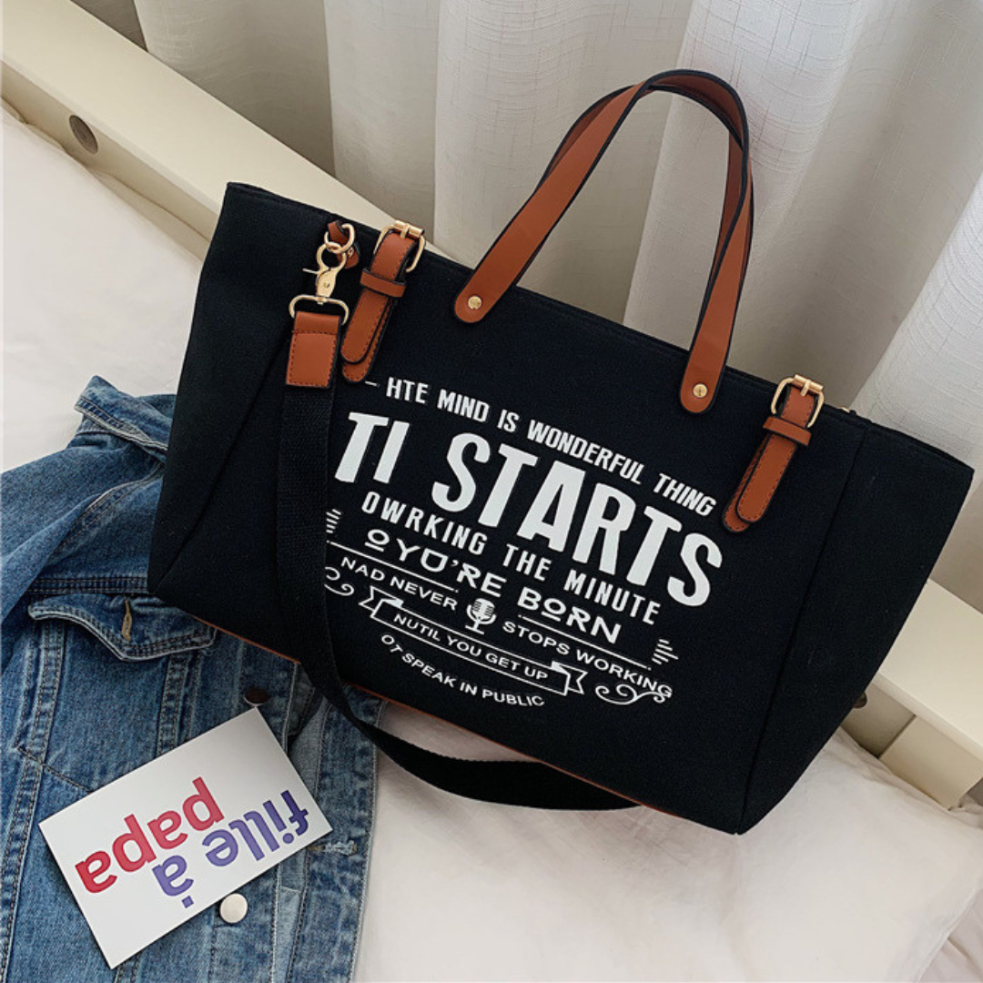 Bolsa Feminina Grande de Lona