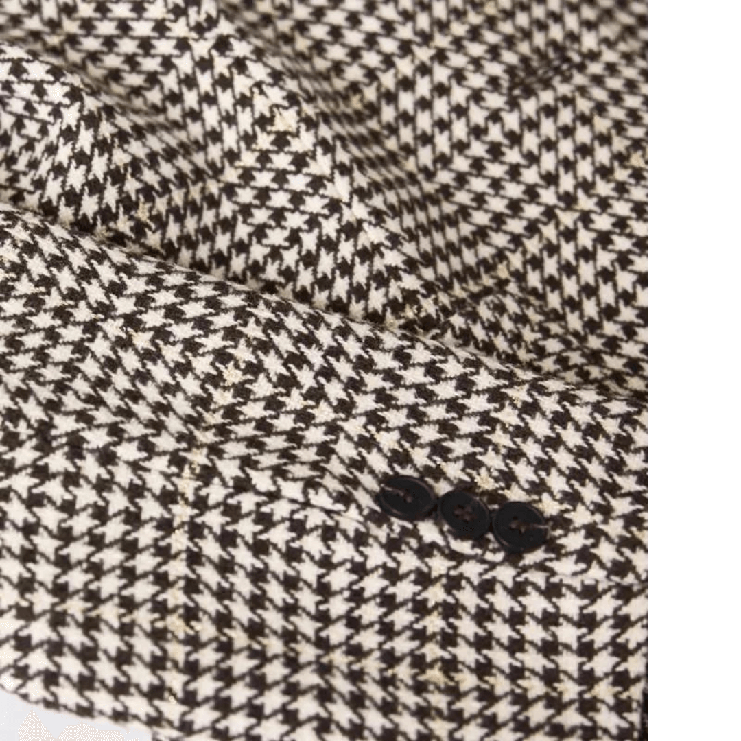 Blazer Feminino Quadriculado e Patch