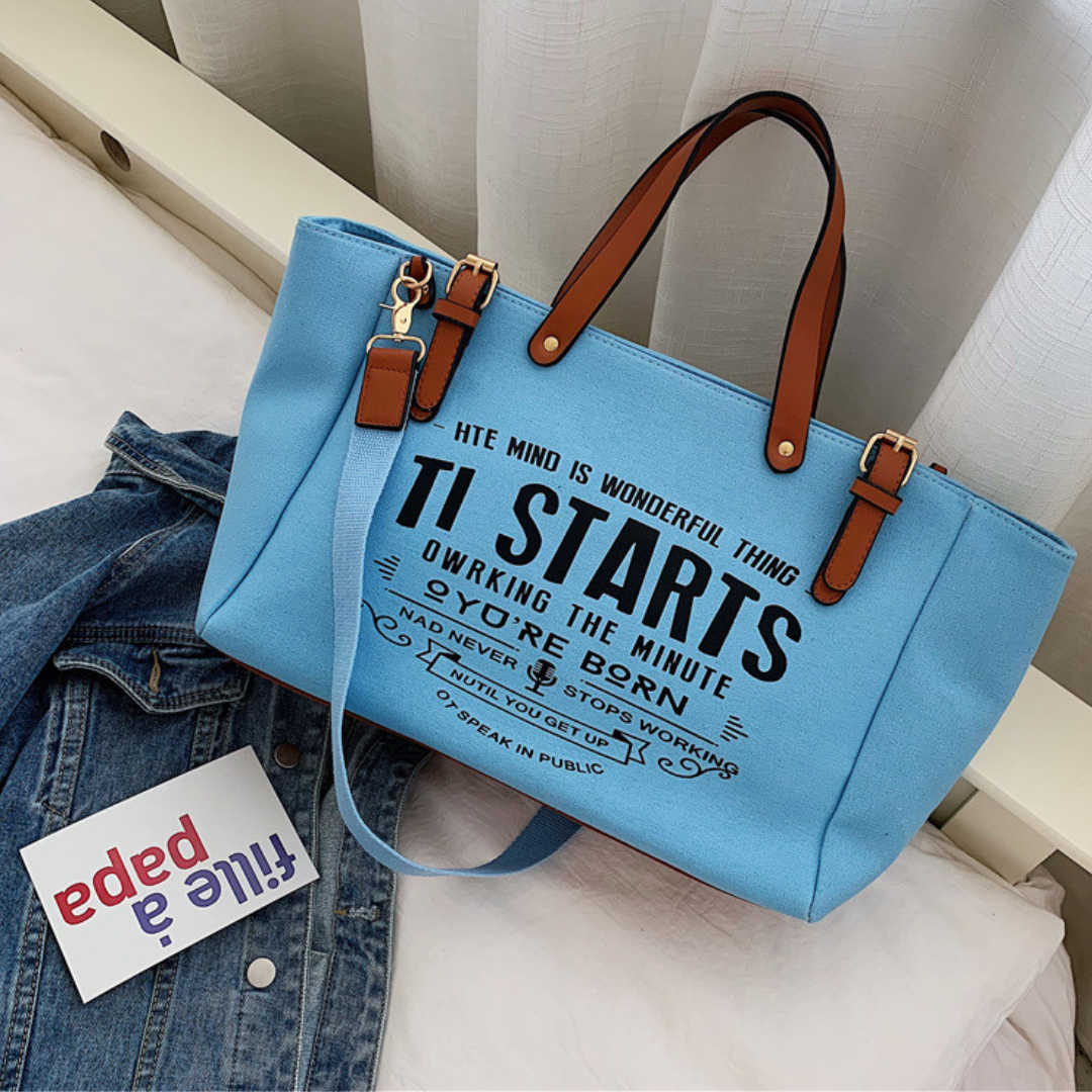 Bolsa Feminina Grande de Lona