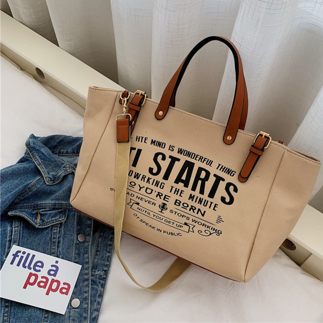 Bolsa Feminina Grande de Lona