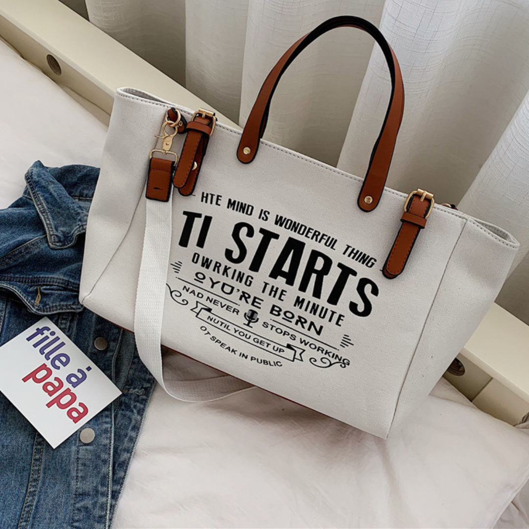 Bolsa Feminina Grande de Lona