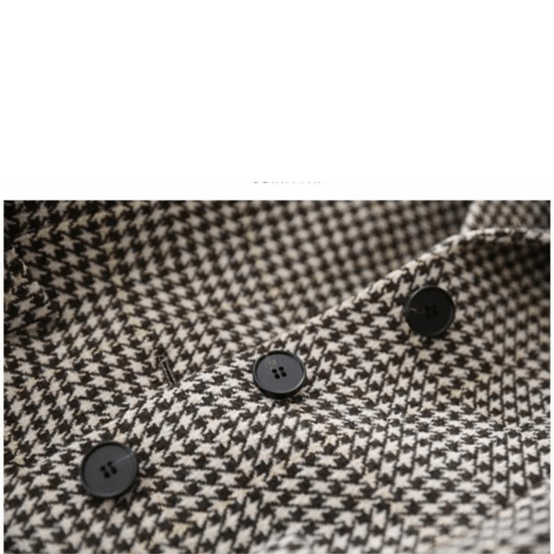 Blazer Feminino Quadriculado e Patch