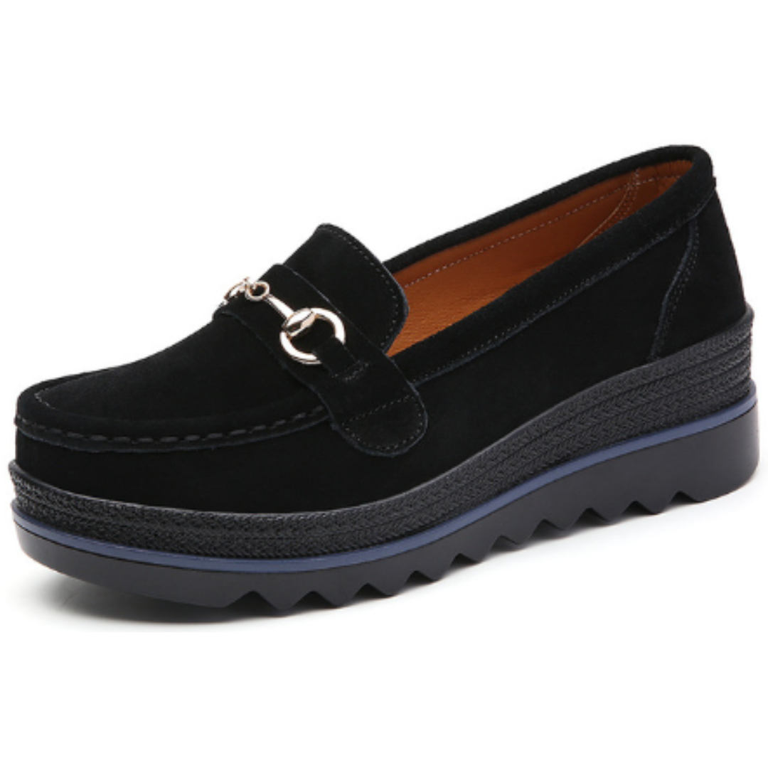 Mocassim Camurça de Plataforma Femininos