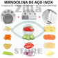 Mandolina de Aço Inox 18 Ajustes