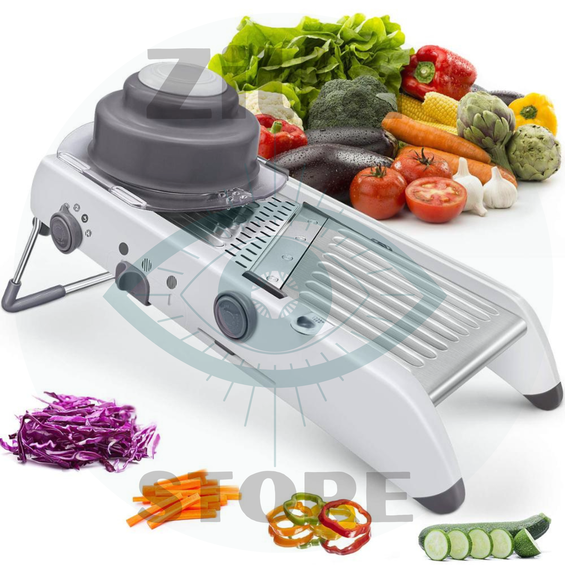 Mandolina de Aço Inox 18 Ajustes