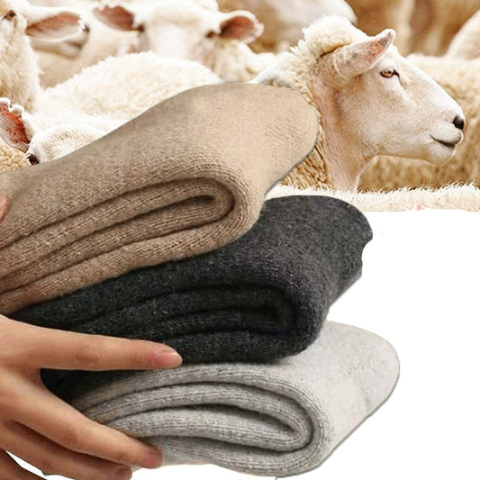 Meias Grossas de Inverno Merino 5 pares